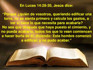 Lucas 14 28 al 30