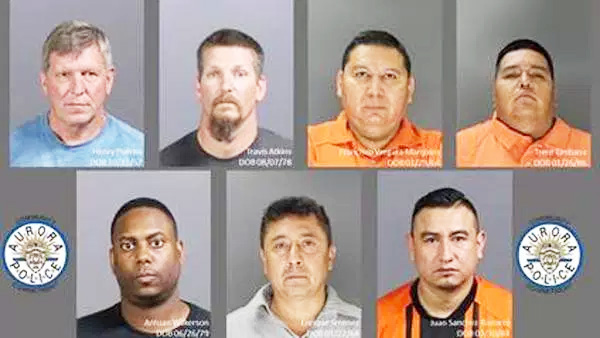 7 hombres detenidos por prostitución infantil
