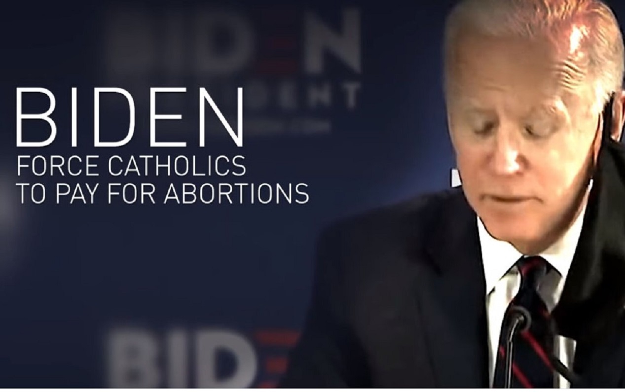 Grupo católico lanza campaña contra Biden