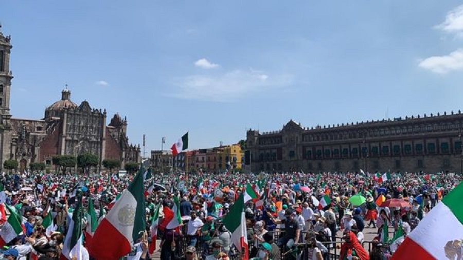 Miles de personas acudieron a la Ciudad de México para protestar contra López Obrador