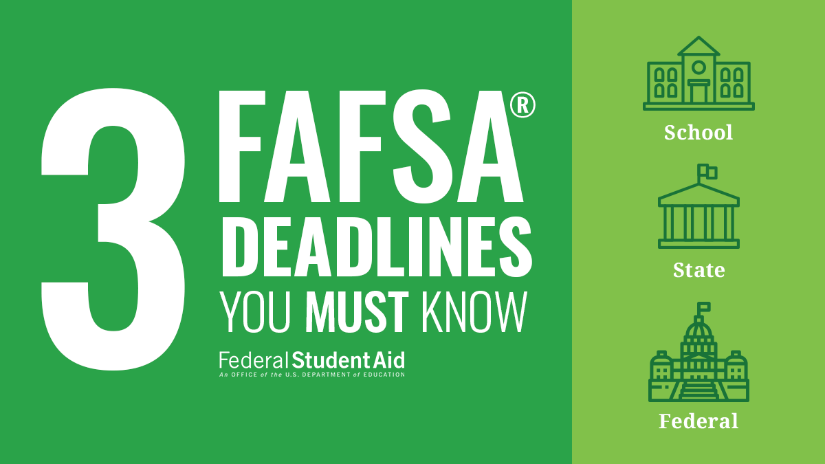 Hablando de FAFSA y la fecha límite para aplicar
