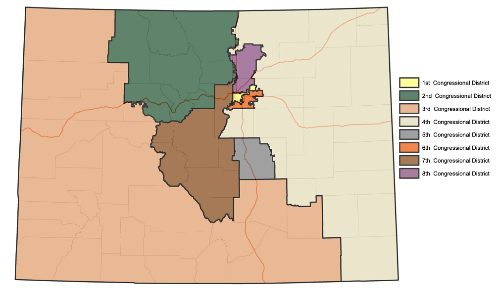 Comisión de redistribución de distritos publica el tercer, y posiblemente último mapa del Congreso