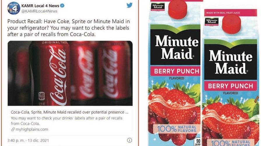 Varios estados retiran productos contaminados de Coca-Cola